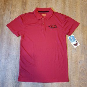 Boys Arkansas Razorback Polo size 18/20